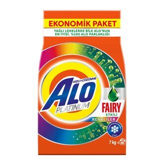 Alo Platinum 7 Kg Fairy Etkili Renkliler Aquapudra Toz Deterjan - ALO