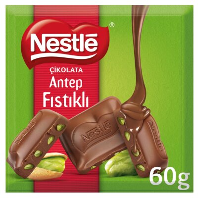 Antep Fıstıklı Sütlü Çikolata Kare - Nestle