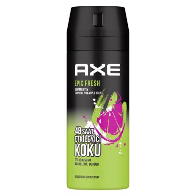 Axe Erkek Deodorant & Bodyspray Epic Fresh 48 Saat Etkileyici Koku 150 ML - Axe