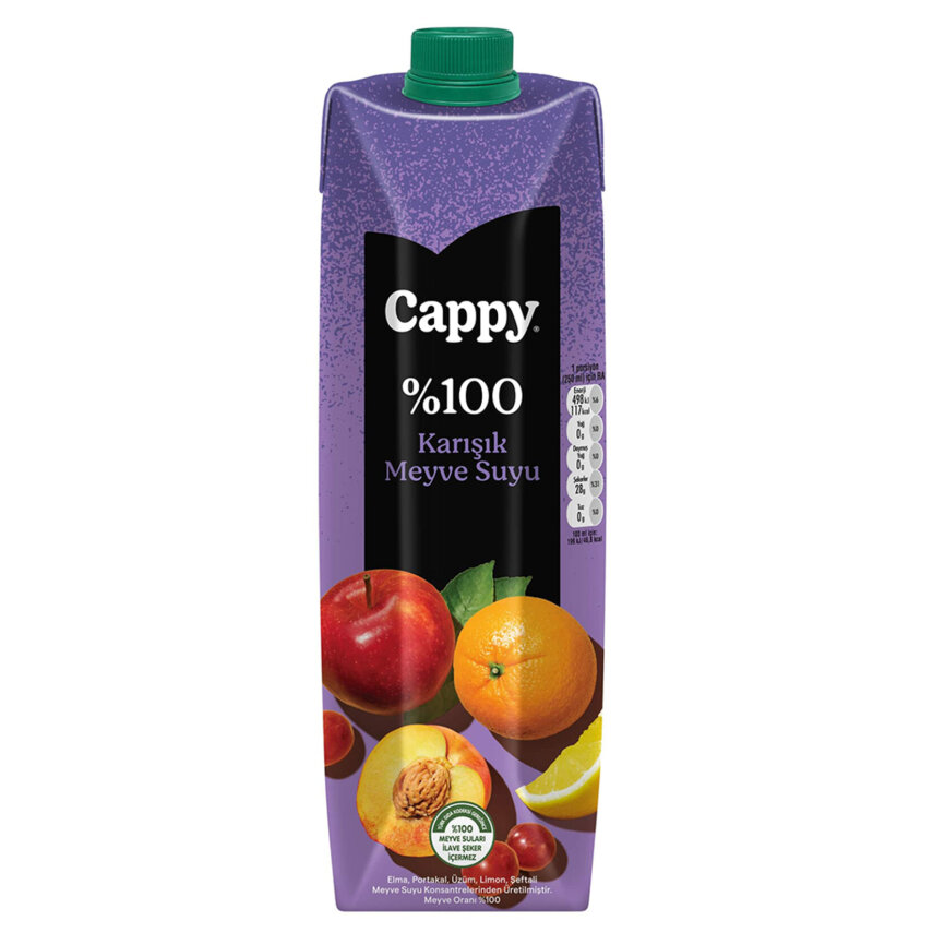 Cappy %100 Karışık Meyve Suyu Karton Kutu 1 L - 1