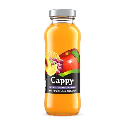 Cappy Karışık Meyve Nektarı Cam Şişe 250 Ml - Cappy