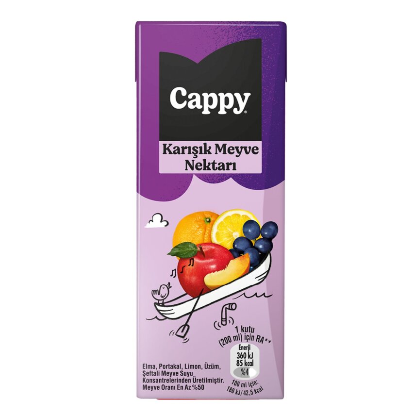 Cappy Karışık Meyve Nektarı Karton Kutu 200 ML - 1