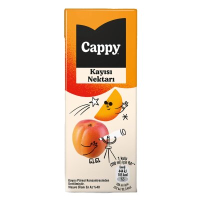 Cappy Kayısı Nektarı Karton Kutu 200 ML - Cappy