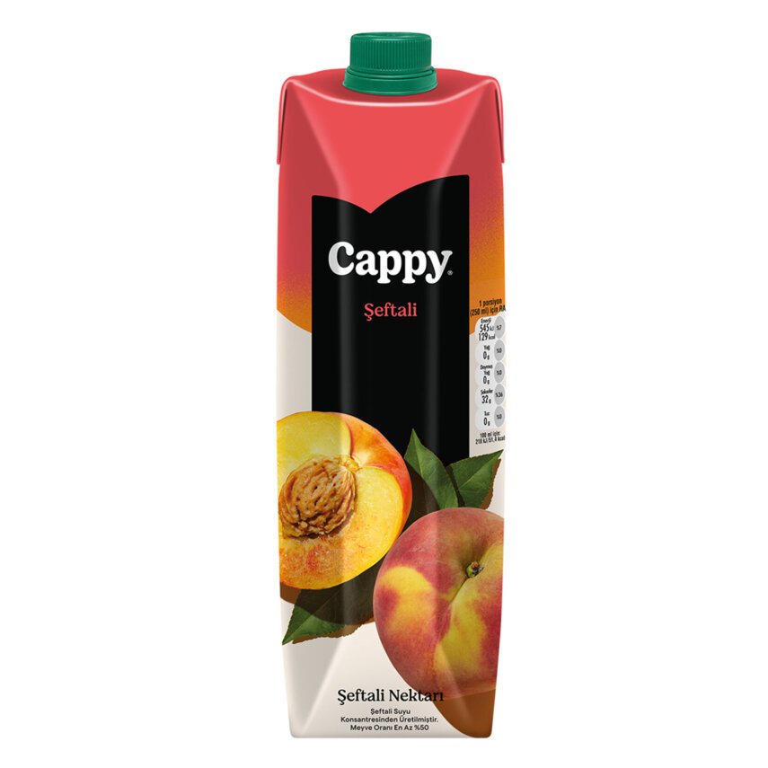 Cappy Şeftali Nektarı Karton Kutu 1 L - 1