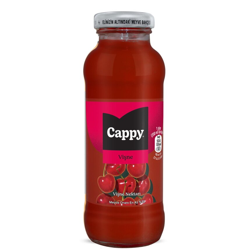 Cappy Vişne Nektarı Cam Şişe 250 Ml - 1
