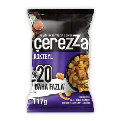 Çerezza Kokteyl Karışık Mısır Çerezi Süper Boy 117 G - Çerezza