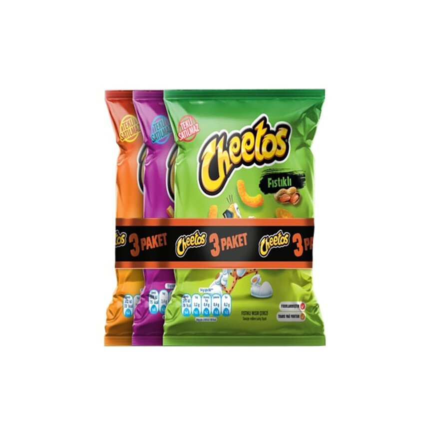 Cheetos 3'lü Paket Mısır Çerezi 60 G - 1