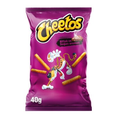 Cheetos Fırından Biftek Aromalı Mısır Çerezi Aile Boy 40 G - Cheetos