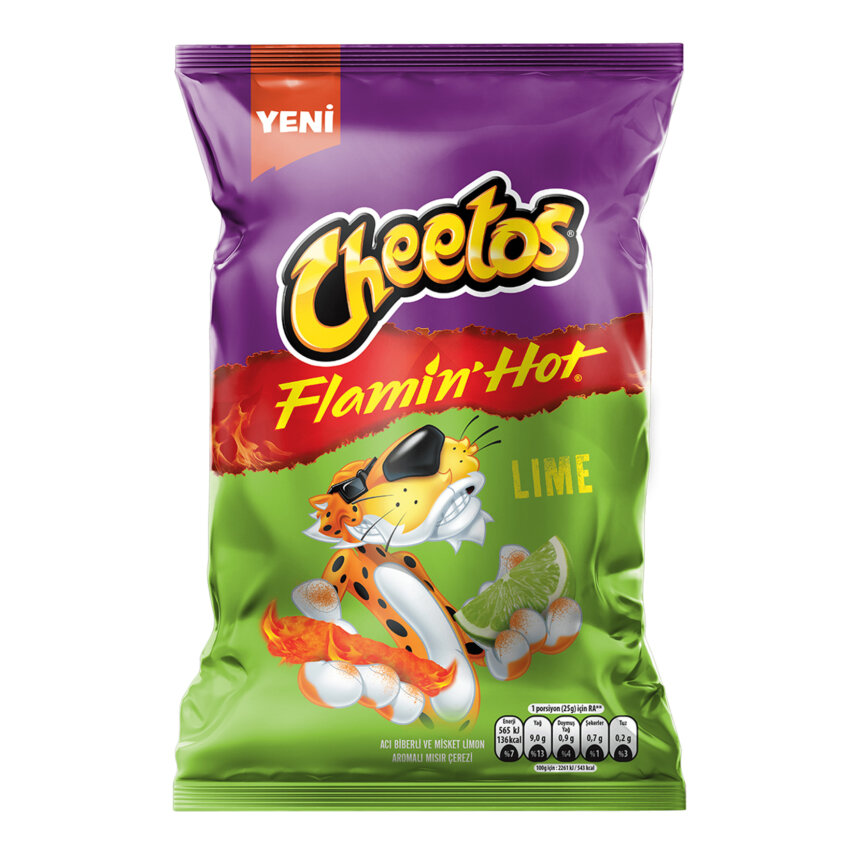 Cheetos Flamin Hot & Lime Mısır Çerezi 115 G - 1