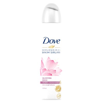 Dove Kadın Sprey Deodorant Nemlendirici Bakım Lotus Çiçeği 150 Ml - Dove