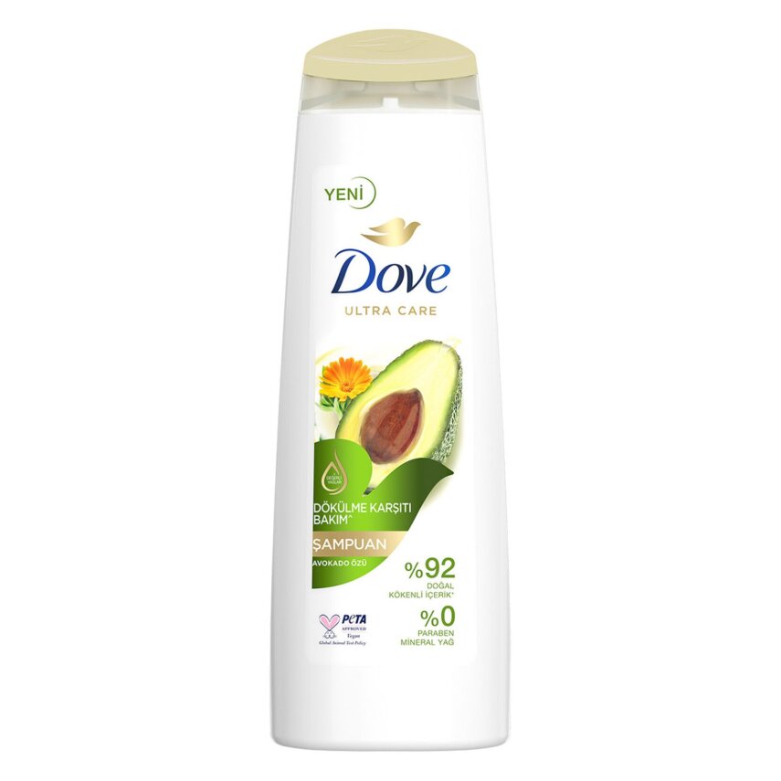 Dove Ultra Care Saç Bakım Şampuanı Dökülme Karşıtı Bakım Avokado Özü 400 ml - 1