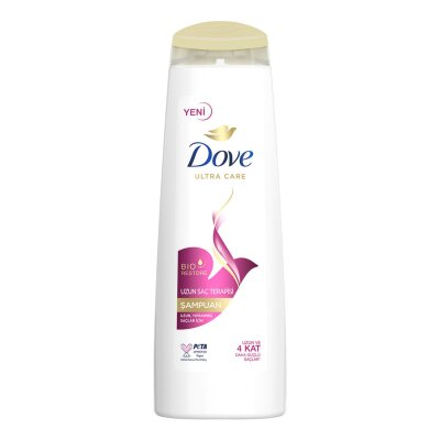 Dove Ultra Care Saç Bakım Şampuanı Uzun Saç Terapisi Uzun Yıpranmış Saçlar İçin 400 ml - Dove