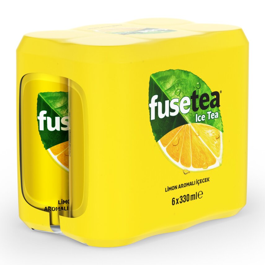 Fuse Tea Limon Aromalı Soğuk Çay Kutu 6x330 ML - 1