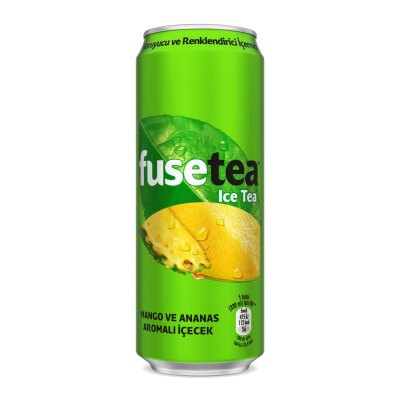 Fuse Tea Mango Ananas Aromalı Soğuk Çay Kutu 330 ML - Fuse Tea