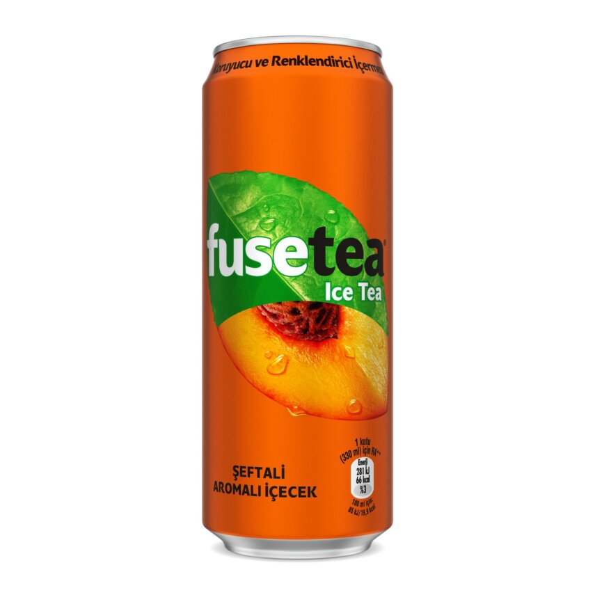 Fuse Tea Şeftali Aromalı Soğuk Çay Kutu 330 ML - 1