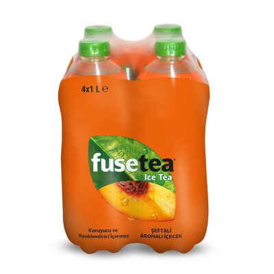 Fuse Tea Şeftali Soğuk Çay Pet 4x1 L - Fuse Tea