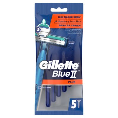 Gillette Blue2 Plus 5'li Poşet Tıraş Bıçağı - Gillette