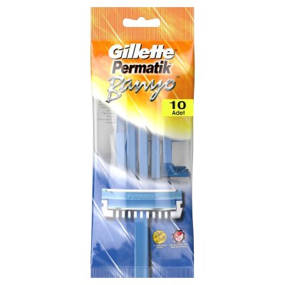 Gillette Permatik Banyo Kullan At Tıraş Bıçağı 10 Adet - Gillette