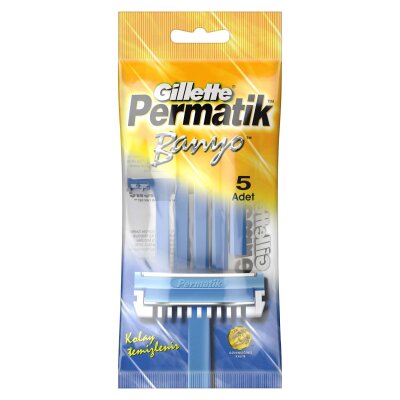 Gillette Permatik Banyo Kullan At Tıraş Bıçağı 5 Adet - Gillette