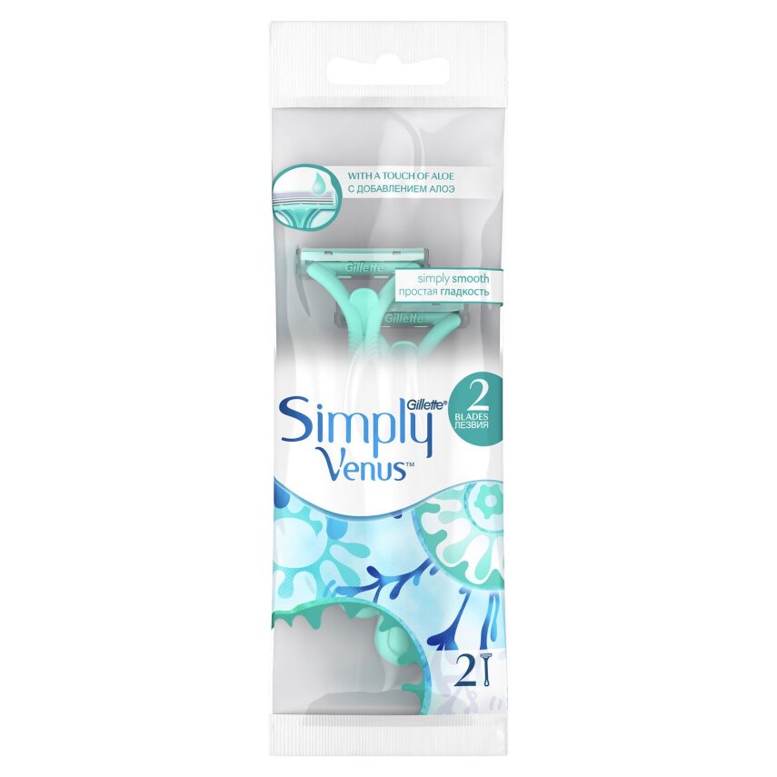 Gillette Simply Venus 2 Kullan At Kadın Tıraş Bıçağı 2 Adet - 1