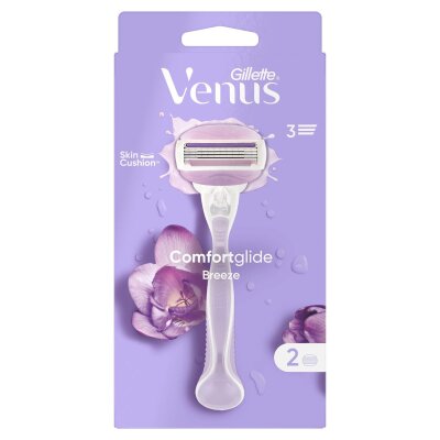 Gillette Venus Comfortglide Breeze Tıraş Makinesi + 2 Adet Yedek Başlık - Gillette
