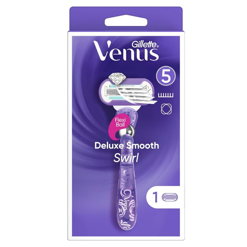 Gillette Venus Extra Smooth Swirl Tıraş Makinesi + Yedek Başlık - 1