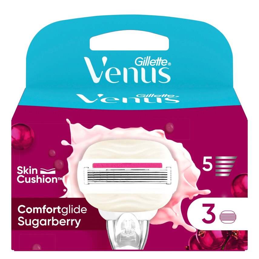 Gillette Venus Sugarberry Miami Yedek Bıçak 3'lü - 1