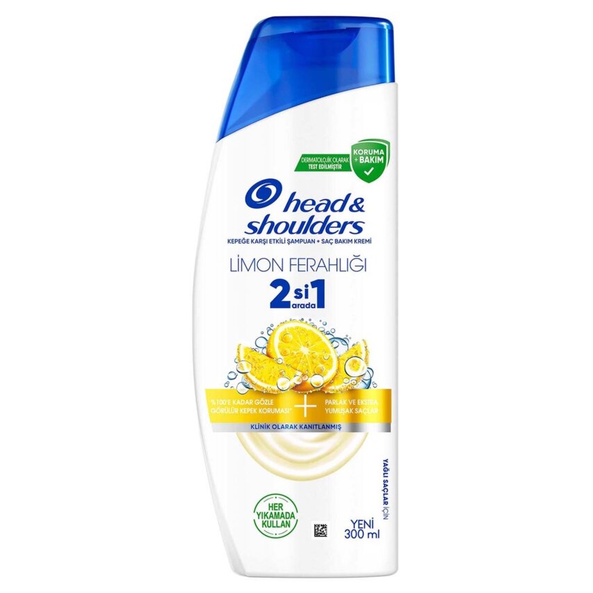 Head & Shoulders Limon Ferahlığı 2in1 Şampuan 300 Ml - 1