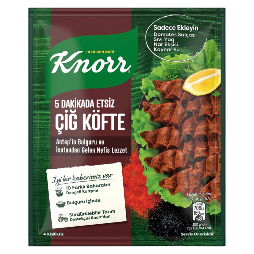 Knorr 5 Dakikada Etsiz Çiğ Köfte Seti 120 G - 1