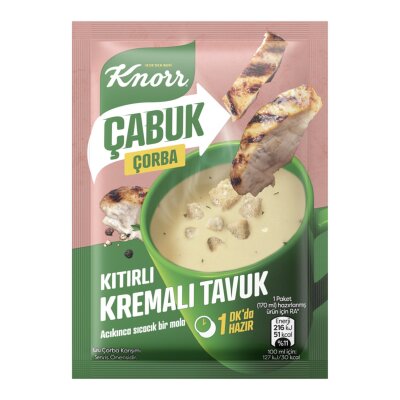 Knorr Çabuk Çorba Kıtırlı Kremalı Tavuk 18 G - Knorr