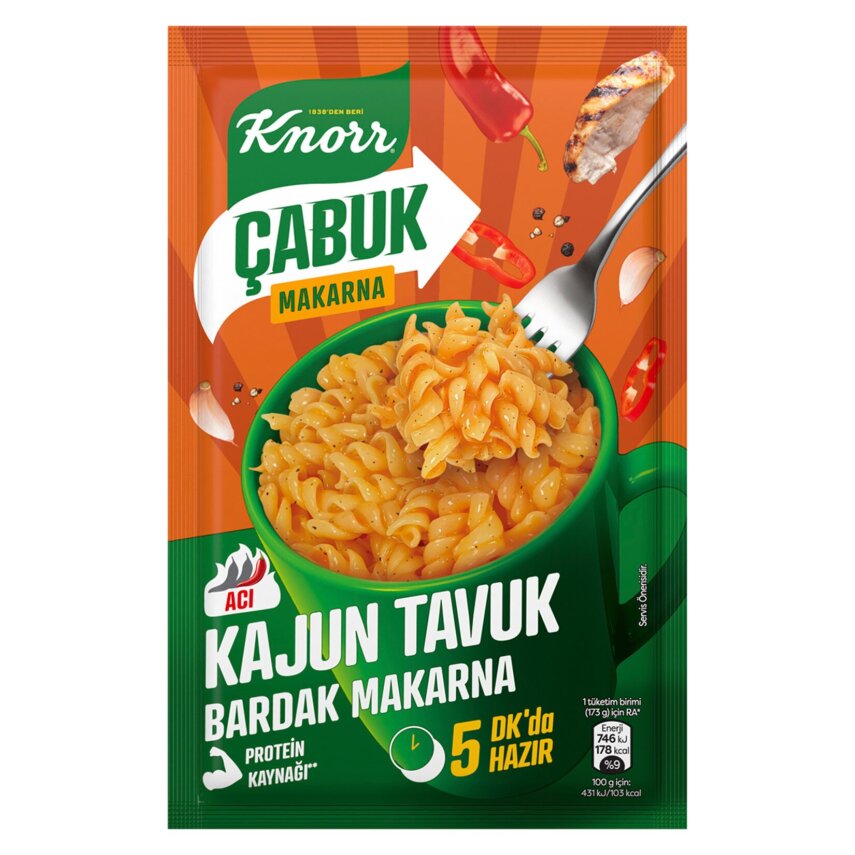 Knorr Çabuk Kajun Tavuk Bardak Makarna 48 G - 1