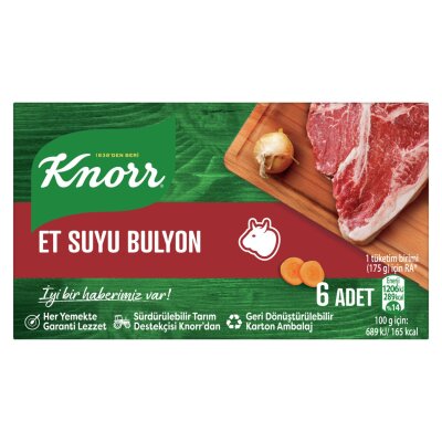 Knorr Et Suyu Bulyon 6’lı 60 G - Knorr