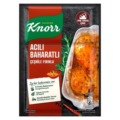 Knorr Fırında Tavuk Çeşnisi Acılı Baharatlı 31 G - Knorr