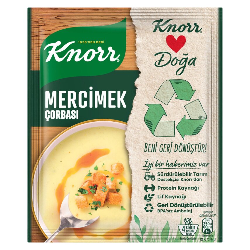 Knorr Hazır Çorba Mercimek 76 G - 1