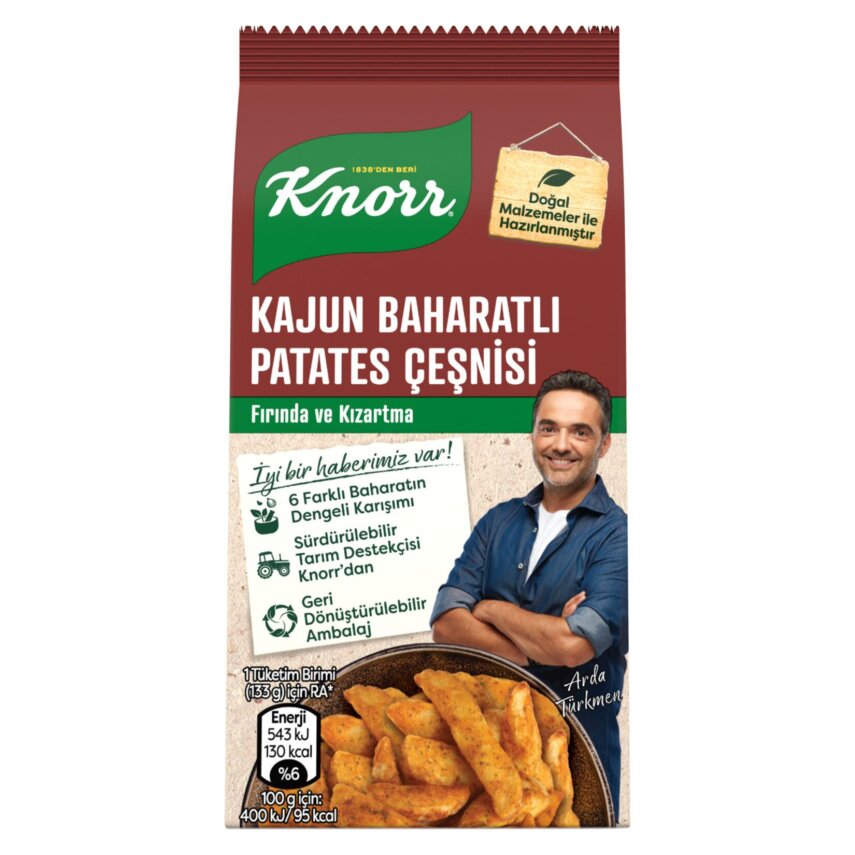 Knorr Kajun Baharatlı Patates Çeşnisi 60 G - 1