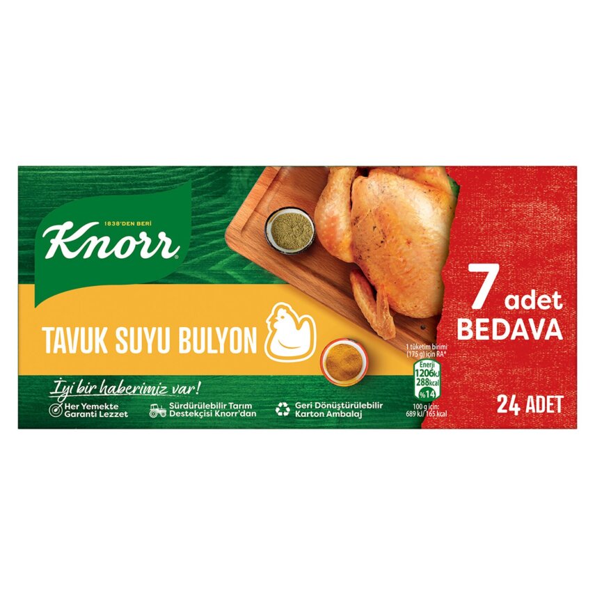 Knorr Tavuk Suyu Bulyon 24’lü 240 G - 1