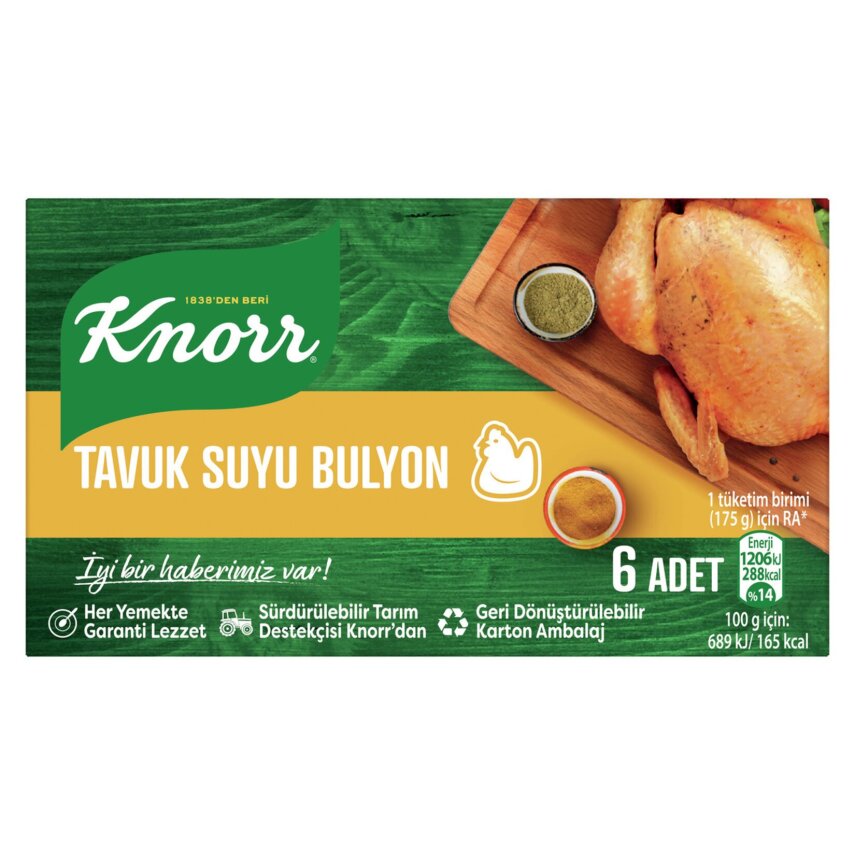Knorr Tavuk Suyu Bulyon 6’lı 60 G - 1