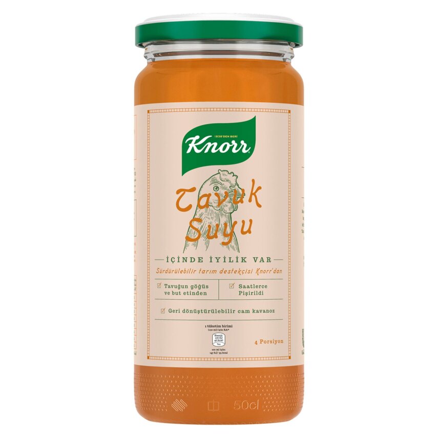 Knorr Tavuk Suyu Cam 480 Ml - 1