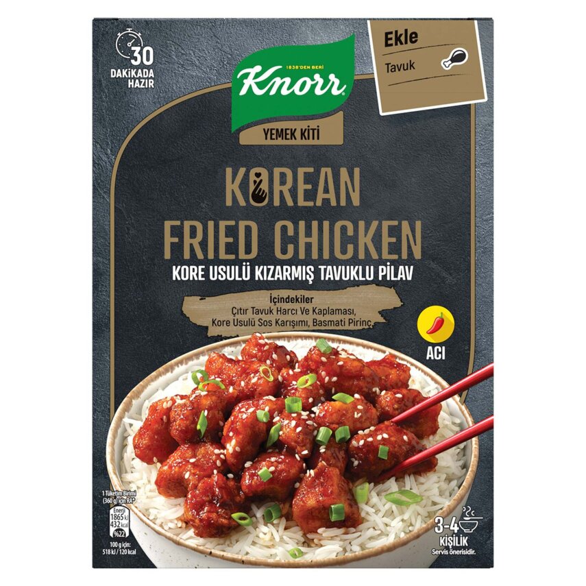 Knorr Yemek Kiti Kore Usülü Tavuklu Pilav 370 G - 1