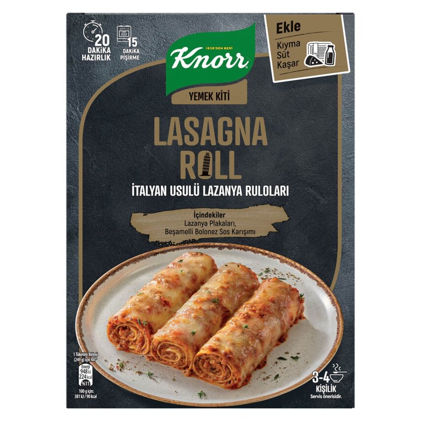 Knorr Yemek Kiti Lazanya Roll 180G - 1