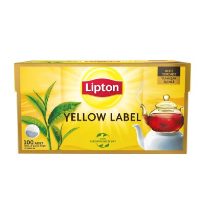 Lipton Demlik Poşet Çay Yellow Label 100'lü - Lipton