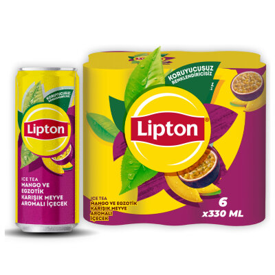 Lipton Ice Tea Mango Aromalı Soğuk Çay Kutu 6 x 330 Ml - Lipton