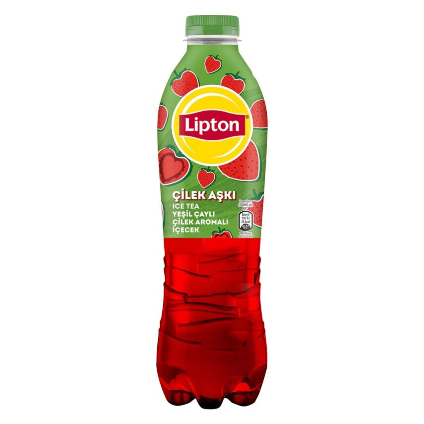 Lipton Ice Tea Yeşil Çaylı Çilek Aromalı İçecek 1 L - 1