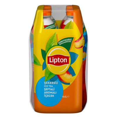 Lipton Şekersiz Şeftali 4 x 1 L - Lipton