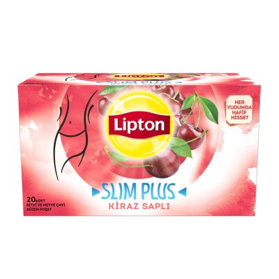 Lipton Slim Plus Kiraz Saplı 20'li 36 G - Lipton