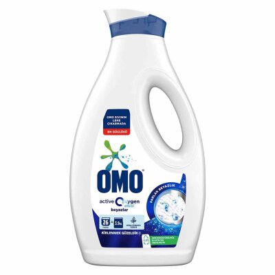 Omo Active Oxygen Etkisi Sıvı Çamaşır Deterjanı Beyazlar İçin 1690 ml - OMO
