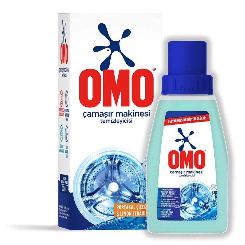 Omo Çamaşır Makinesi Temizleyicisi Derinlemesine Hijyen 200 ml - 1
