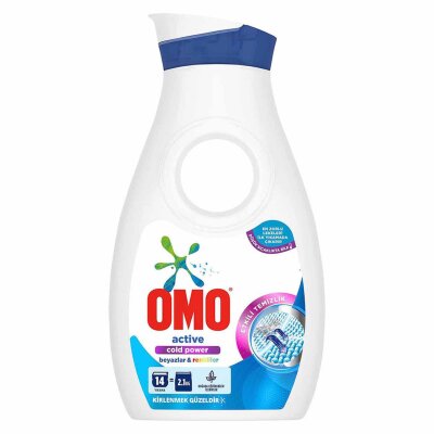 Omo Sıvı Çamaşır Deterjanı Active Beyazlar ve Renkliler 910 ML 14 Yıkama - OMO