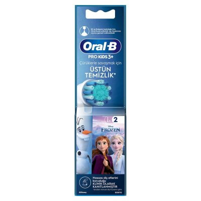 Oral-B Frozen Şarjlı Diş Fırçası Yedek Başlığı Beyaz 2'li - Oral-B