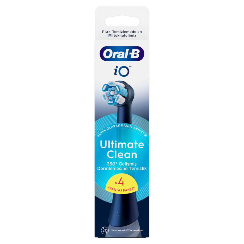 Oral-B iO Ultimate Clean Siyah Diş Fırçası Yedek - 1